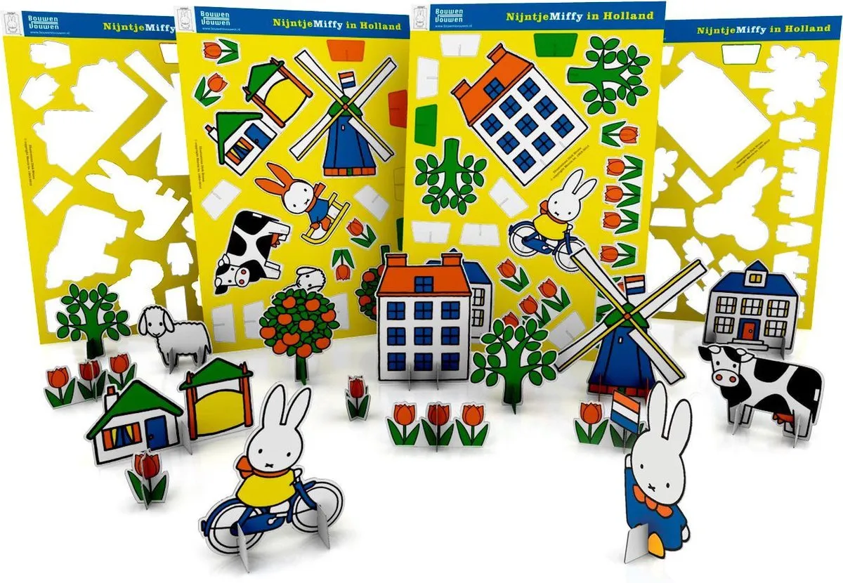 Nijntje Bouwplaat Holland - Geel