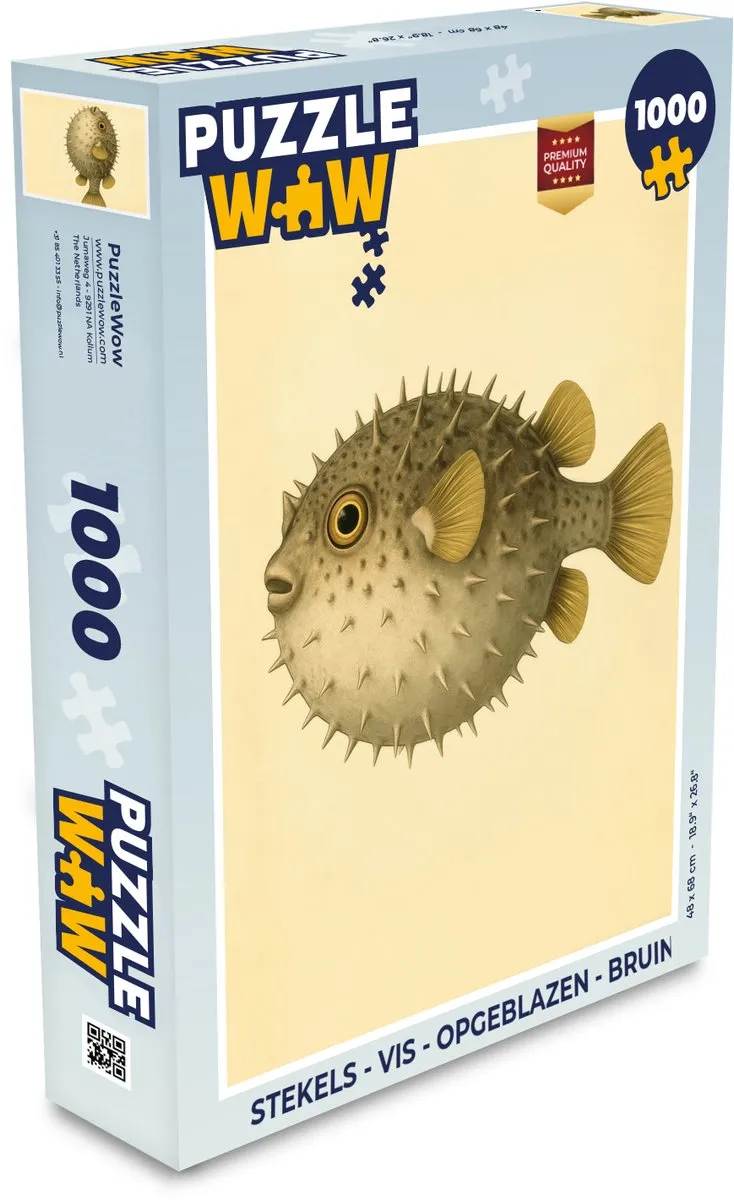PuzzleWow Stekels Vis Legpuzzel 1000 Stuks
