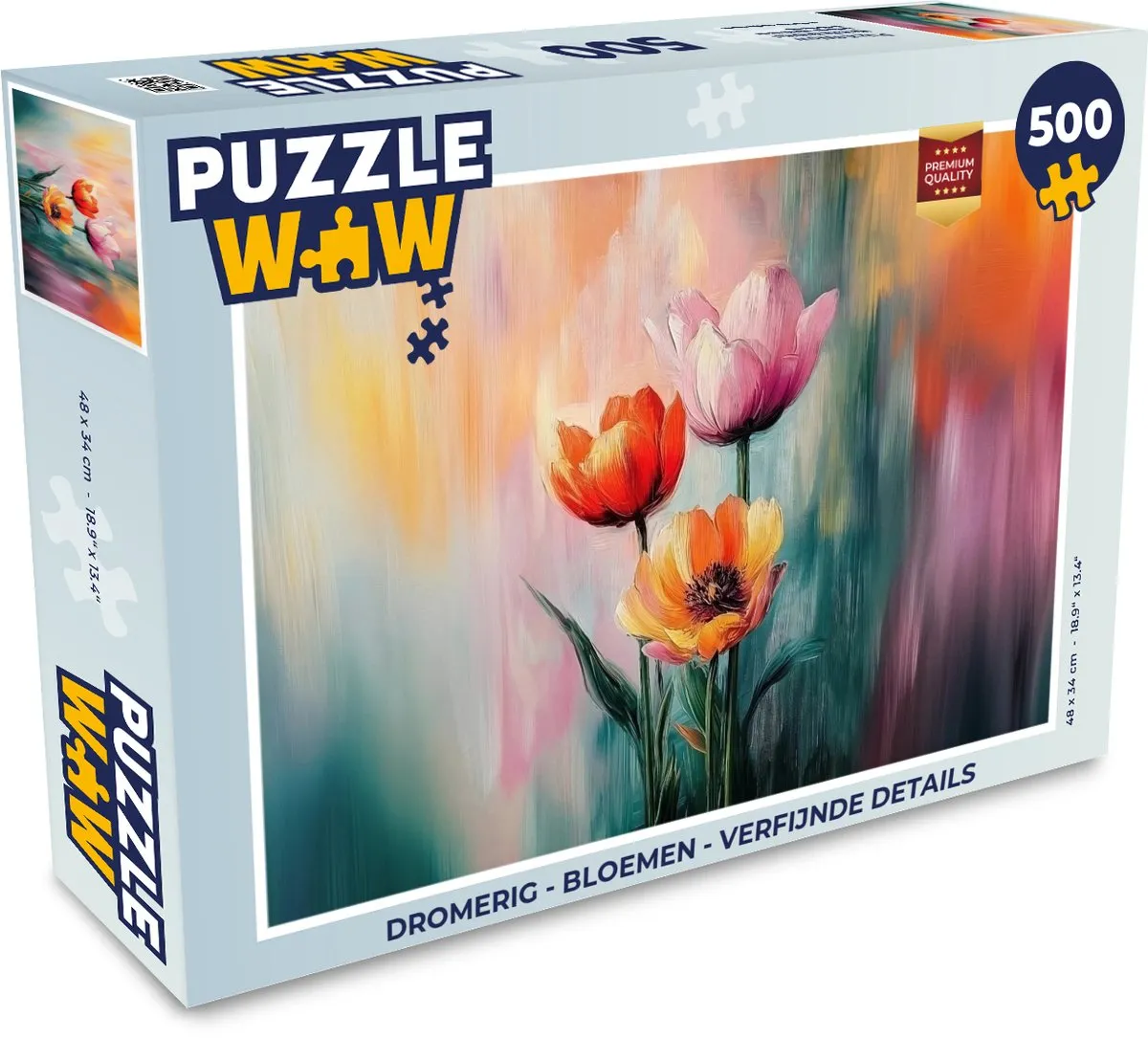 PuzzleWow Dromerig Bloemen Legpuzzel 500 Stuks - MPN 8721414226863
