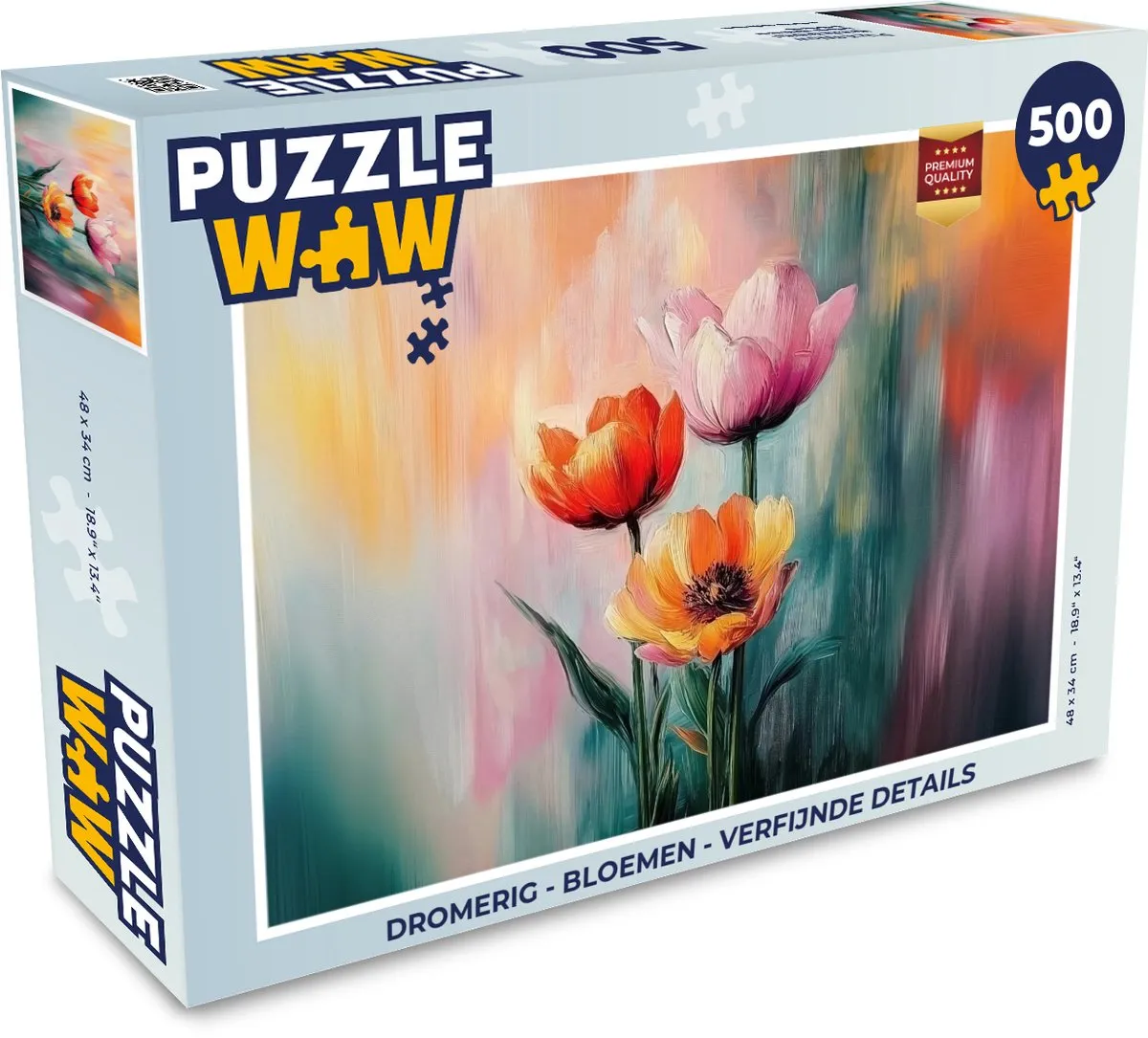 PuzzleWow Dromerig Bloemen Legpuzzel 500 Stuks - MPN 8721414226863