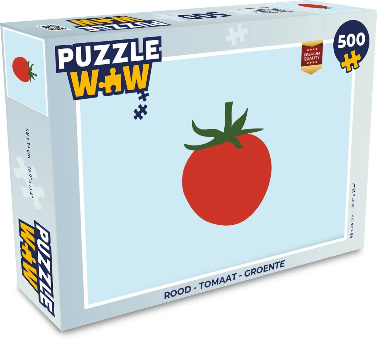 PuzzleWow Tomaat Groente Legpuzzel 500 Stuks - 8721172699091