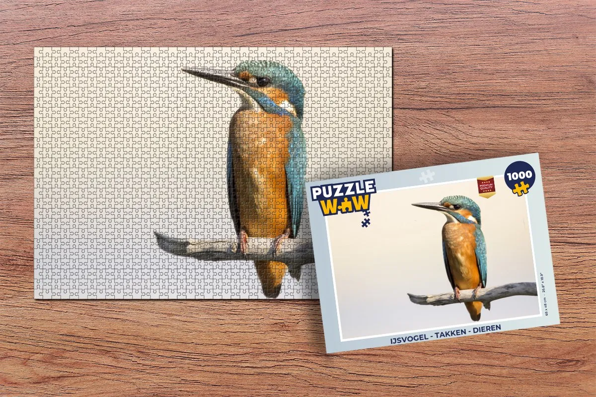 PuzzleWow IJsvogel Takken Legpuzzel 1000 Stuks - Multicolor