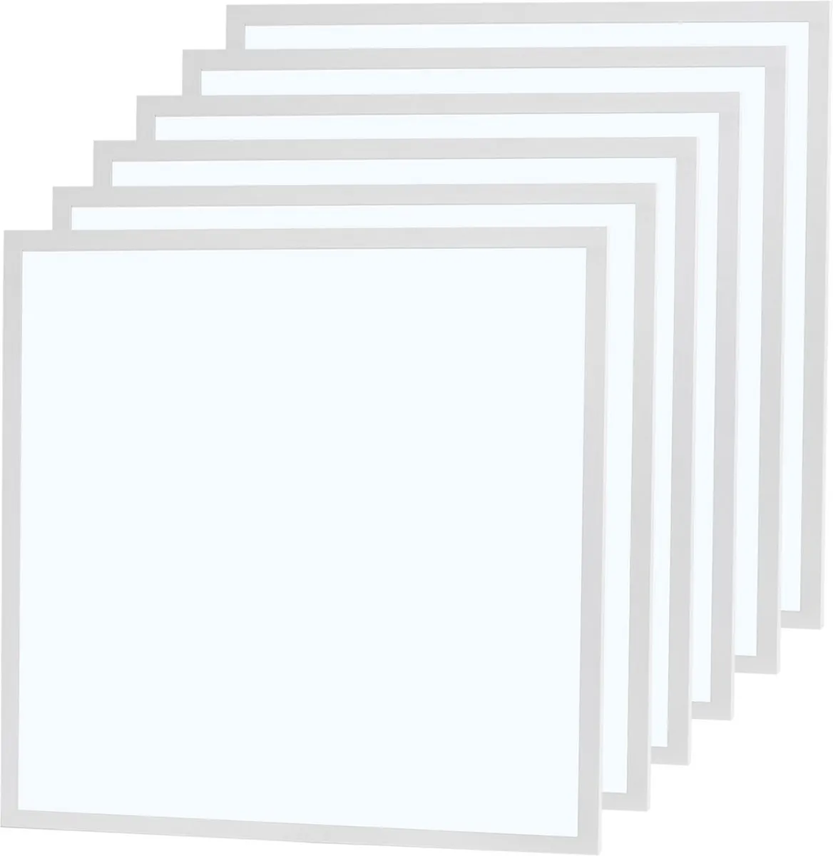 LEDVION 6X LED Paneel 60x60 36W 6000K - 6 Stuks