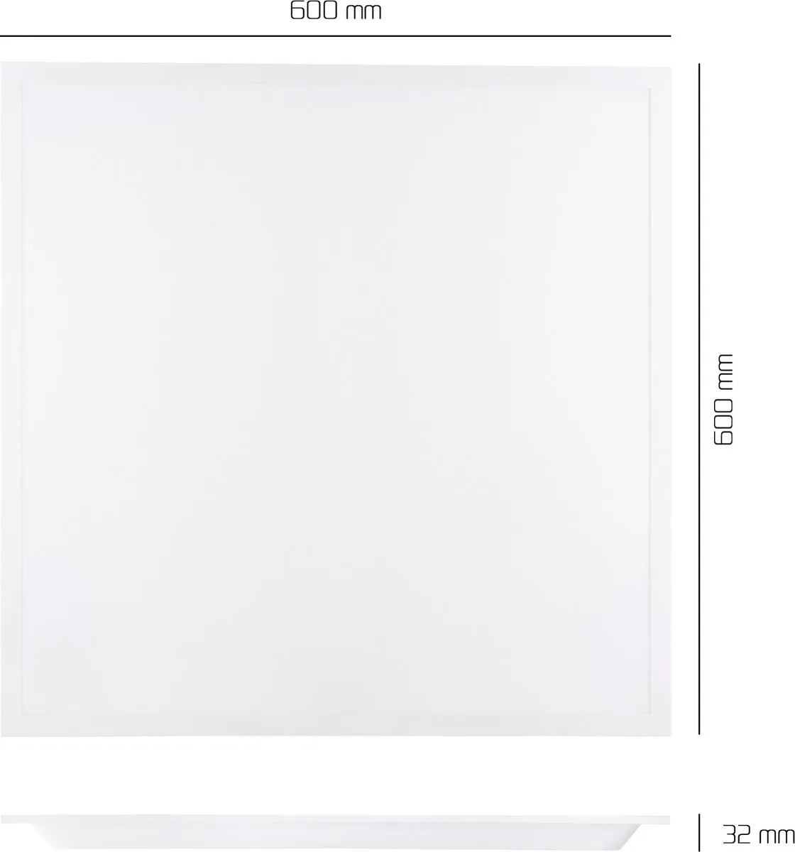 LEDVION 6X LED Paneel 60x60 36W 6000K - 6 Stuks