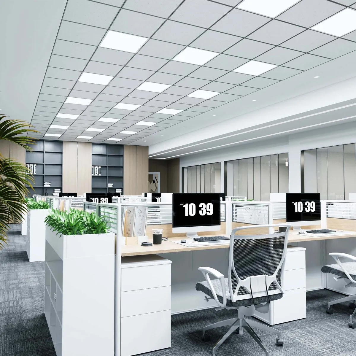 LEDVION 6X LED Paneel 60x60 36W 6000K - 6 Stuks