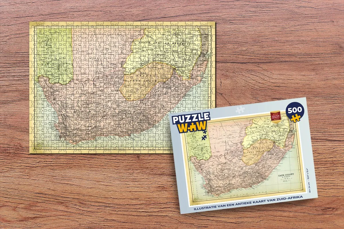 PuzzleWow Zuid-Afrika Legpuzzel 500 Stuks - Multicolor