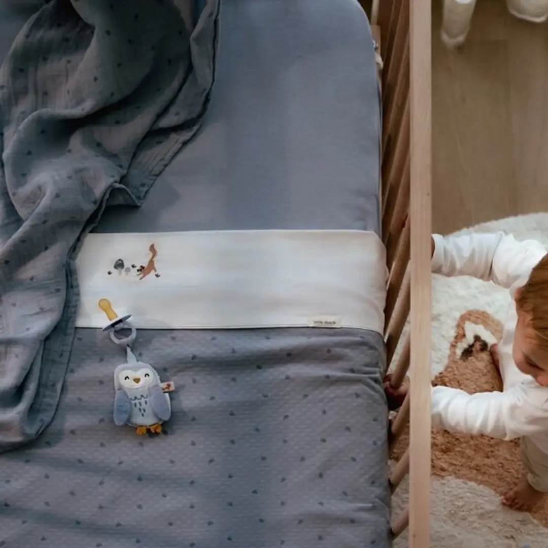 Little Dutch Essentials Ledikantdeken Baby - Blauw - afbeelding 2 van 6