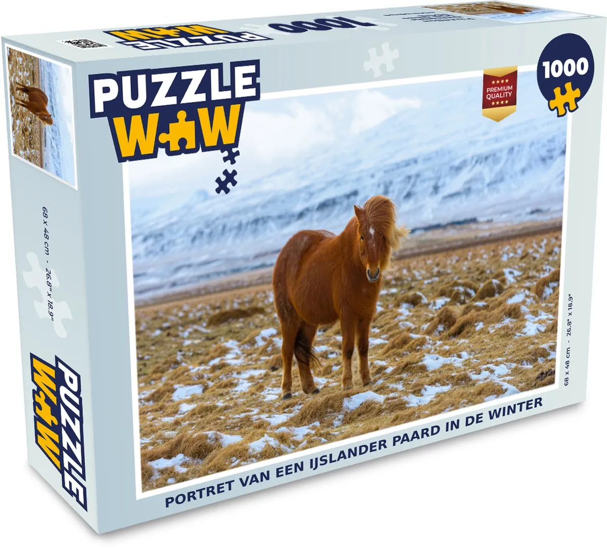PuzzleWow Legpuzzel Portret van een IJslander paard