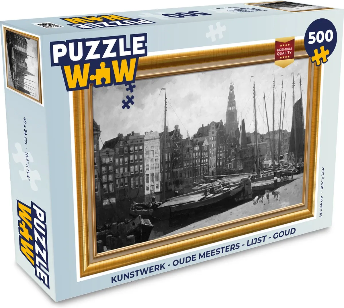 PuzzleWow Oude Meesters Legpuzzel 500 Stuks - Multicolor