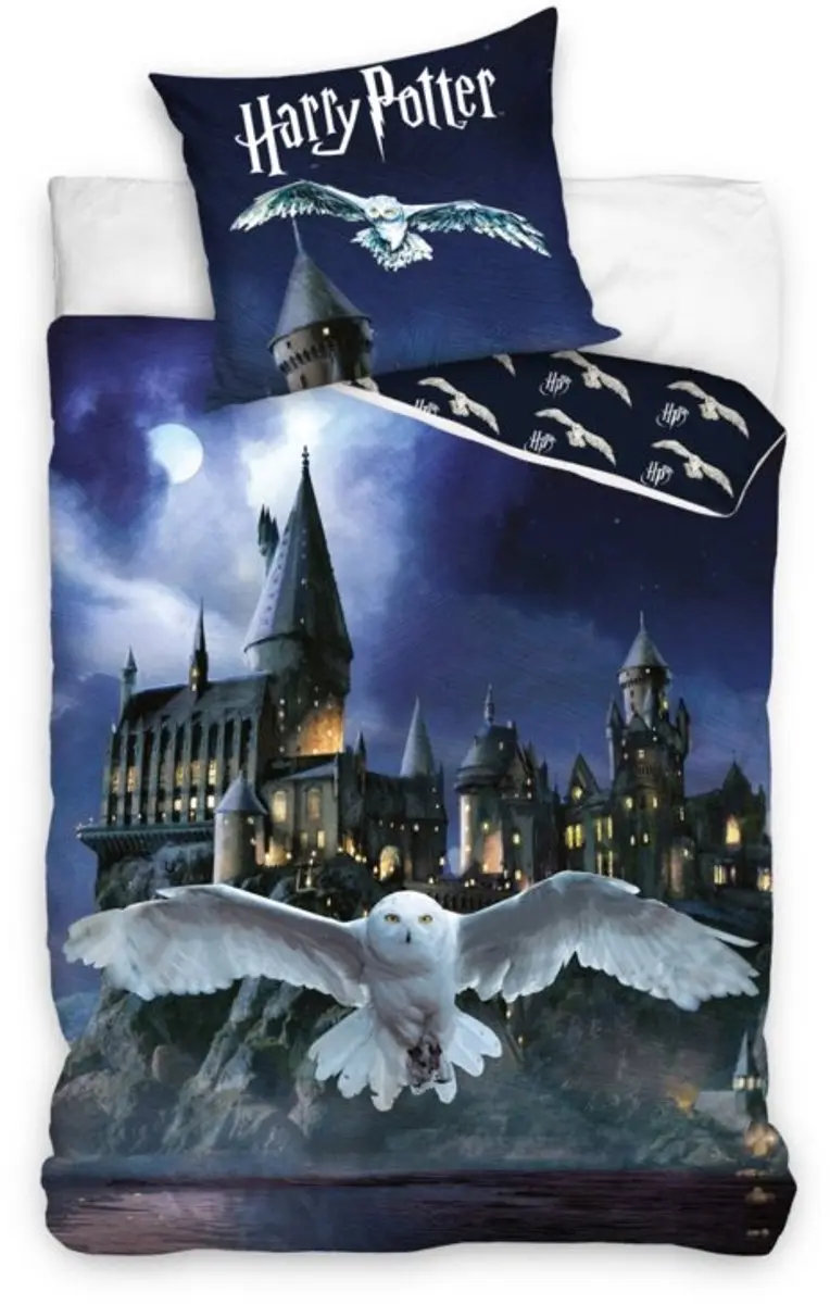 Harry Potter Eenpersoons Slaapkamerset - Dekbedovertrek & Kussensloop - afbeelding 3 van 3