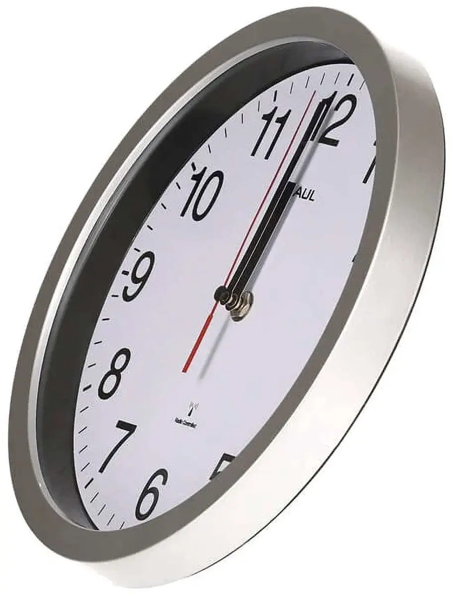 MAUL Wandklok MAULrun Ø25cm Radiogestuurd - Zilver - afbeelding 6 van 6