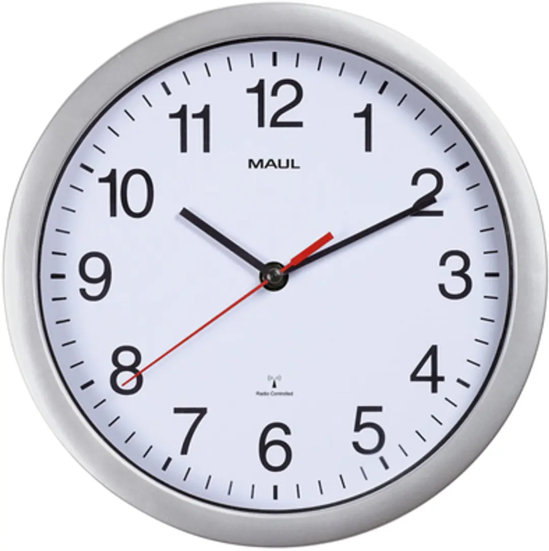 MAUL Wandklok MAULrun Ø25cm Radiogestuurd