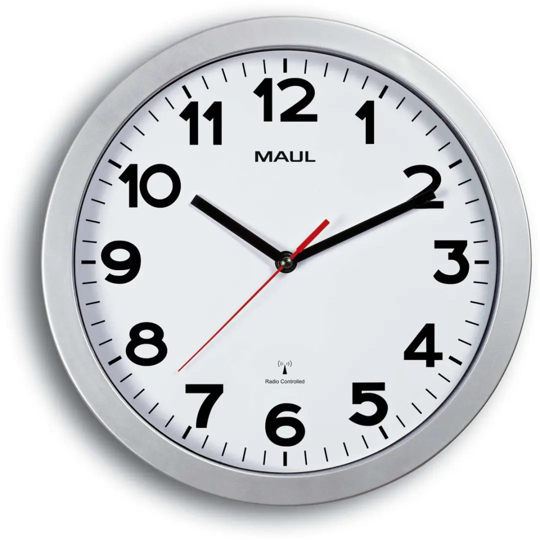 MAULstep Wandklok 30RC - Ø30cm - Zilver - afbeelding 5 van 6