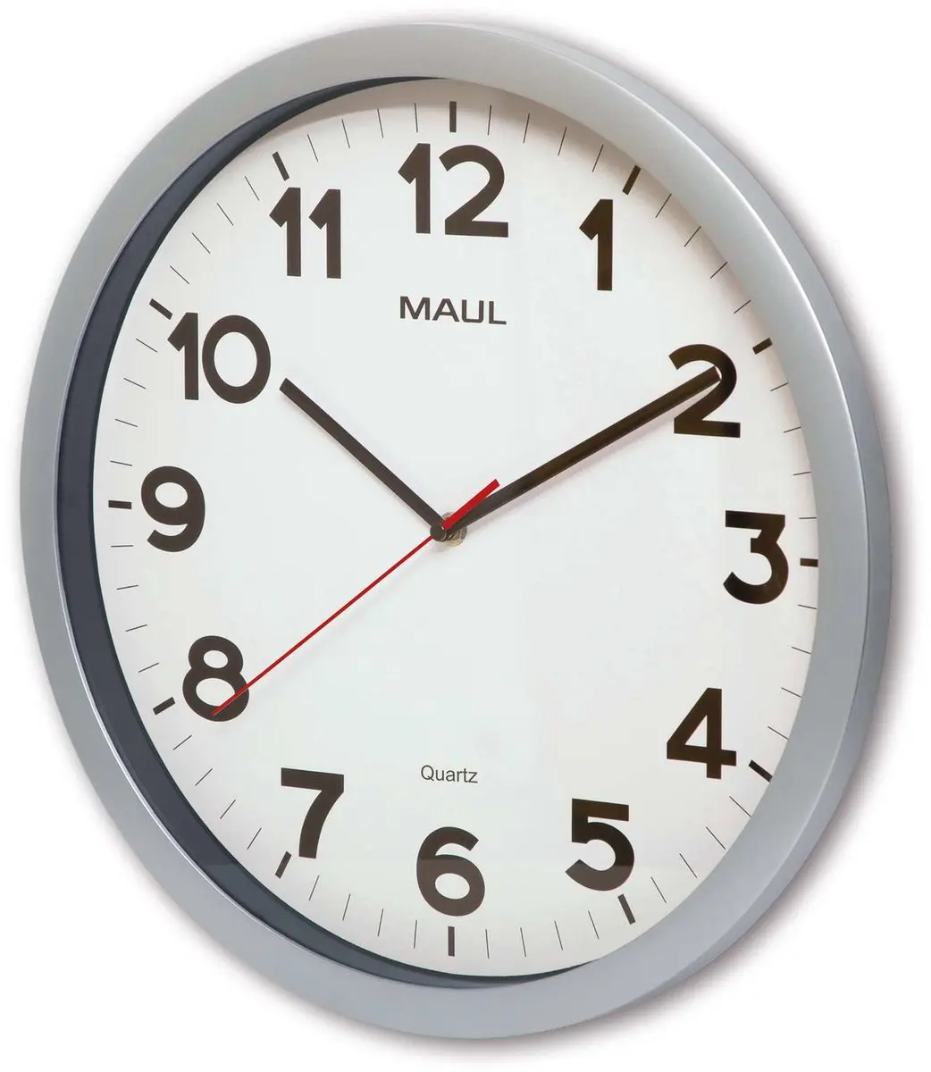 MAULstep Wandklok 40cm - Zilver - afbeelding 3 van 4