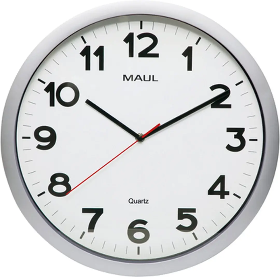 MAULstep Wandklok 40cm - Zilver - afbeelding 4 van 4