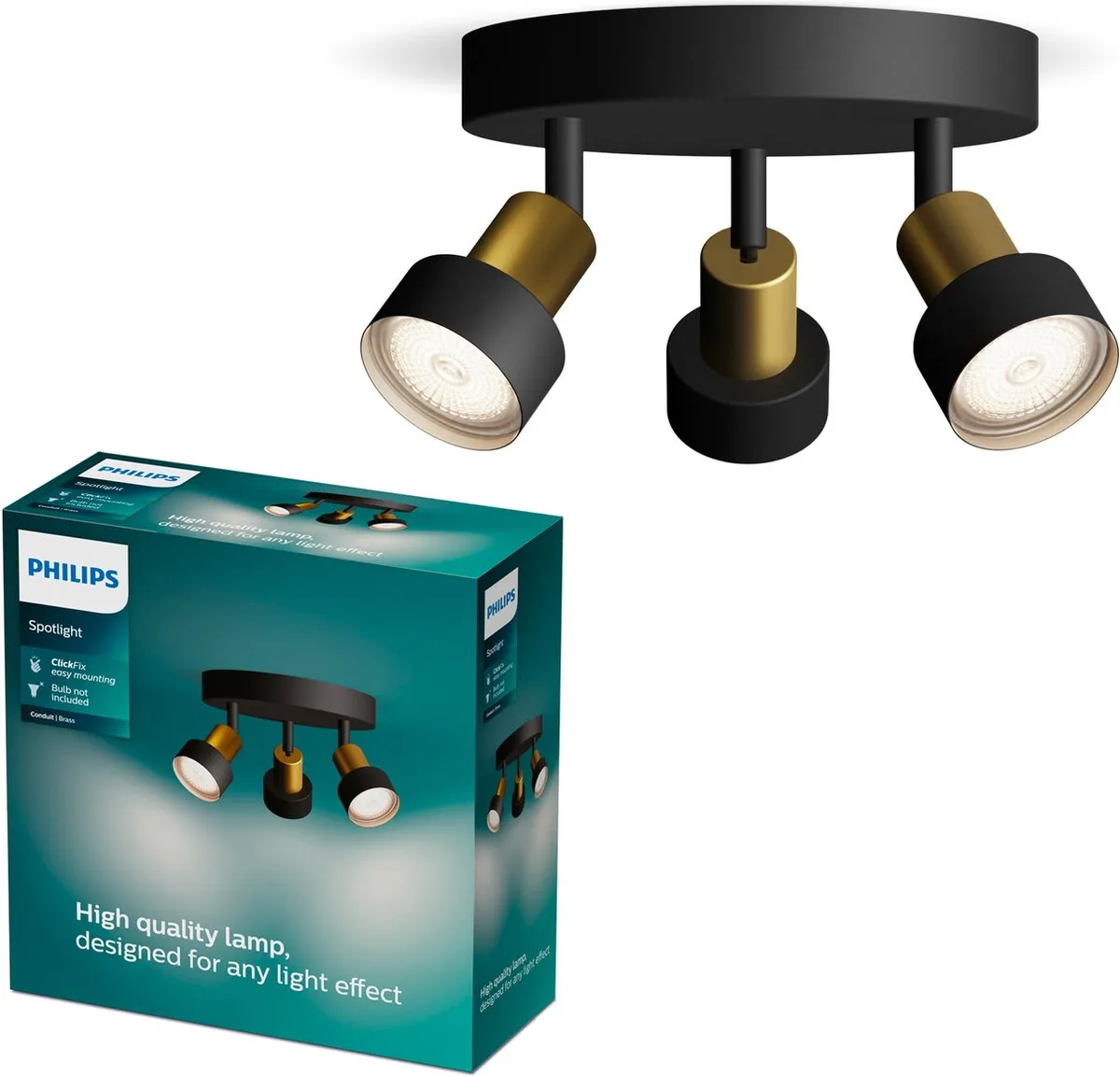 Philips Conduit Spot Plafondspot 3x GU10