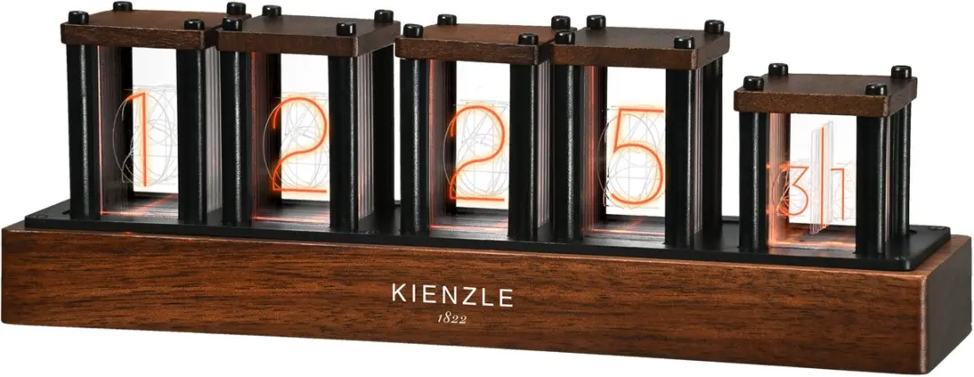 Bresser Kienzle Klok LED-Nixie Retro-design