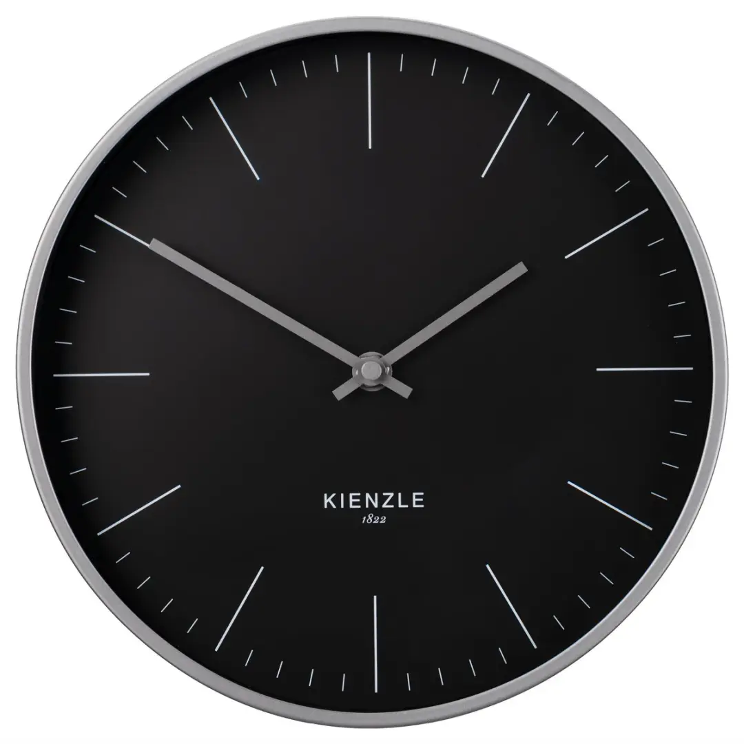 Bresser Kienzle Wandklok Radiogestuurd 25cm - Antraciet - afbeelding 2 van 3
