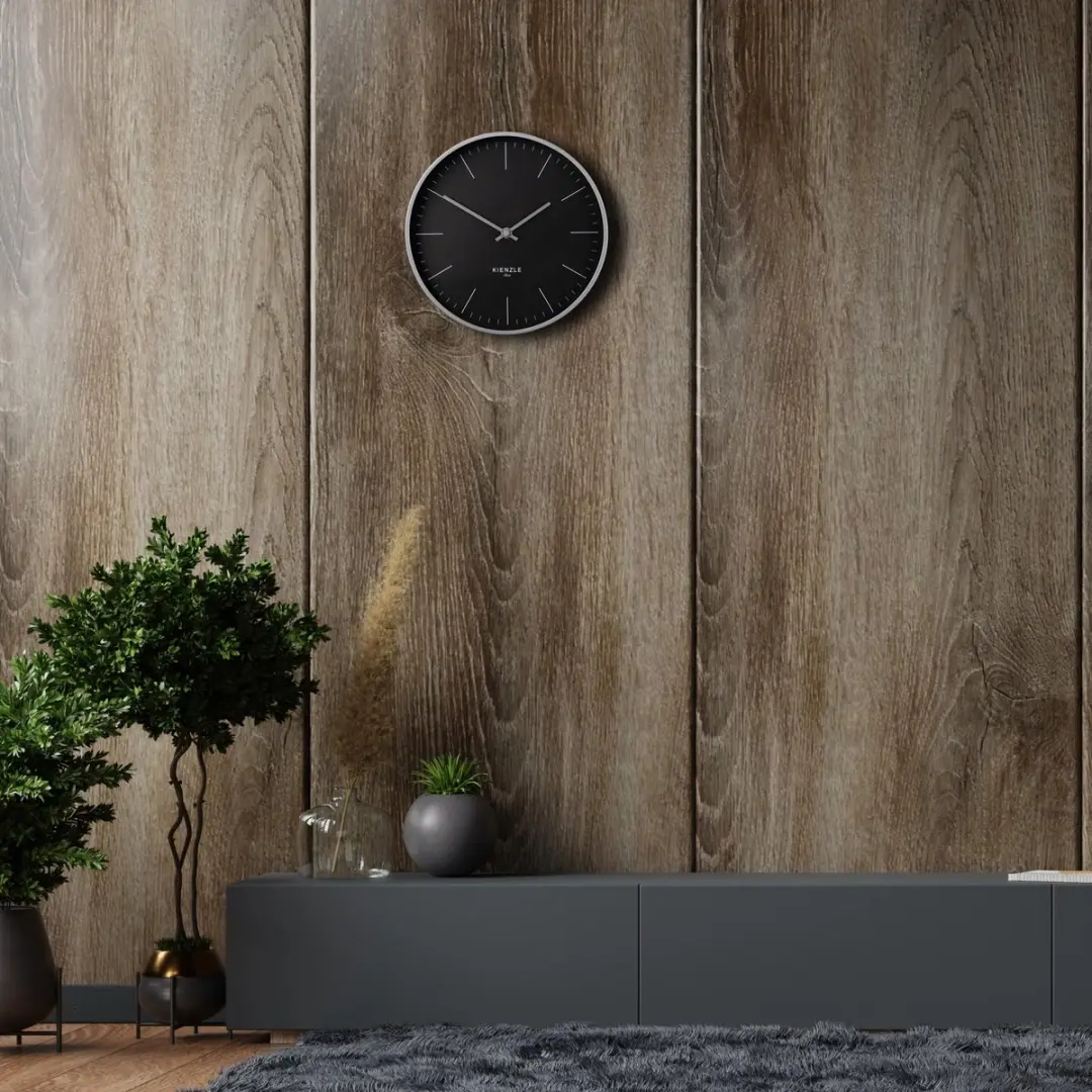 Bresser Kienzle Wandklok Radiogestuurd 25cm - Antraciet - afbeelding 3 van 3