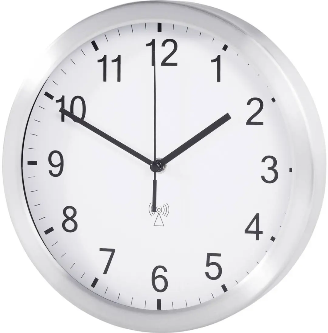 TFA Dostmann Wandklok 98.1091.02 - 25x40mm Aluminium (mat) - afbeelding 3 van 6