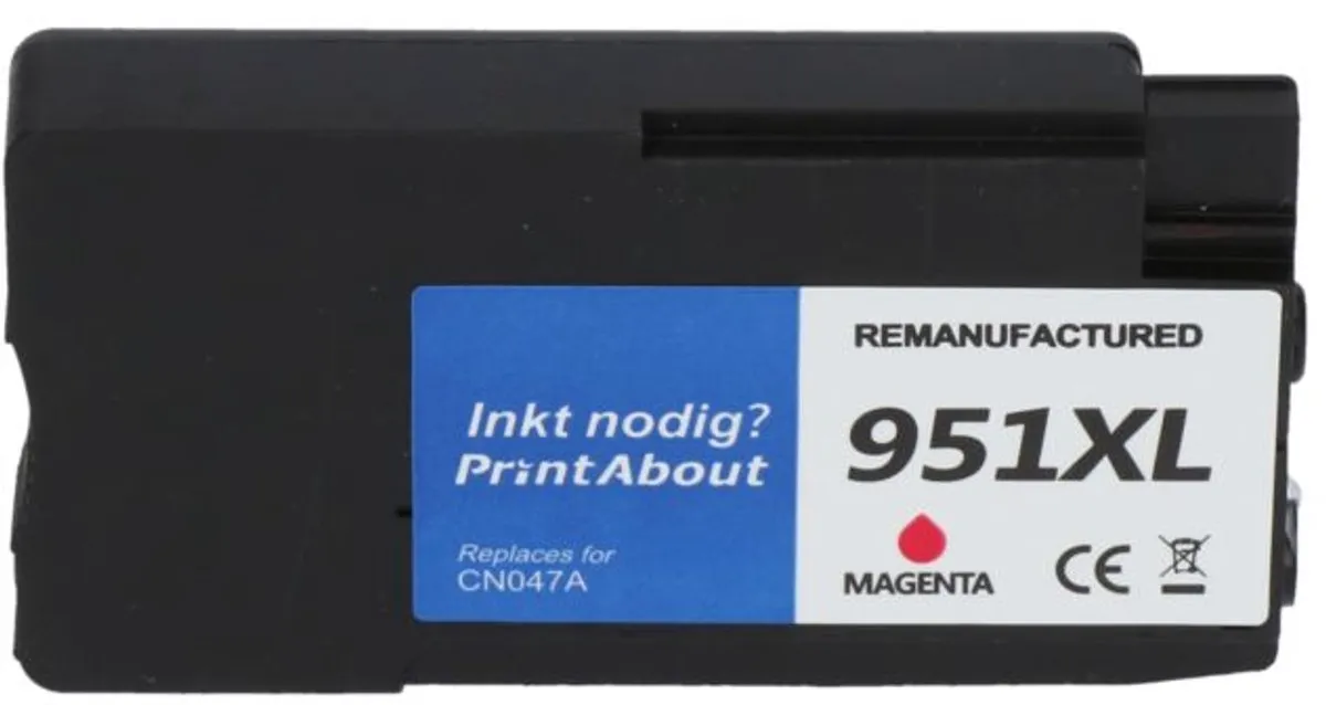 PrintAbout HP 951XL Inktcartridge Magenta - 1700 Pagina's