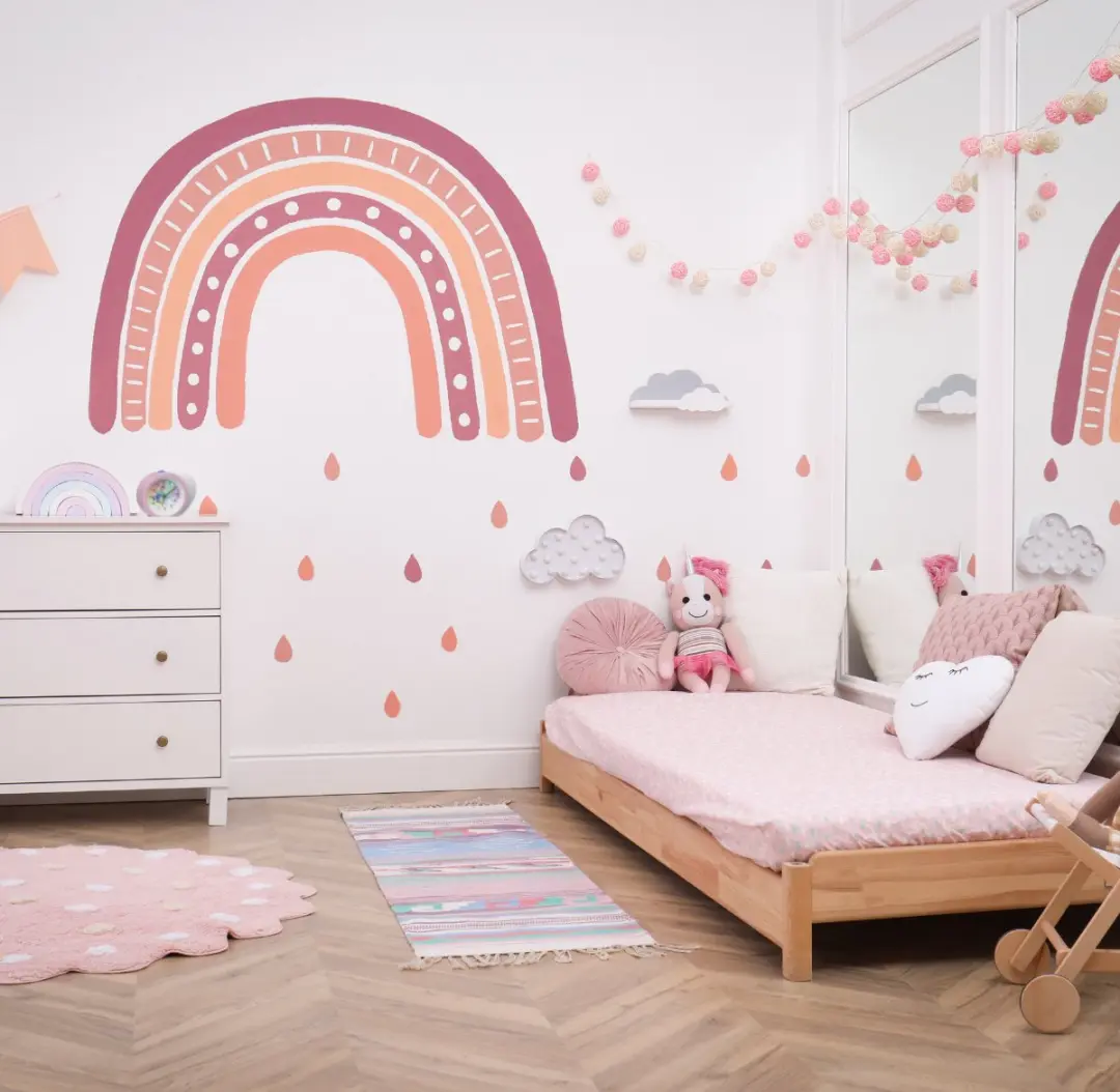 TFA Dostmann Kinderwekker Einhorn - Roze/Multikleur - 1,5V - afbeelding 4 van 6