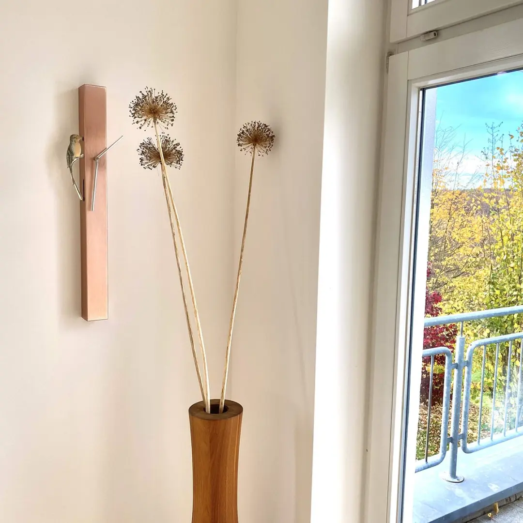 TFA Dostmann Picus 60.3062.51 Wandklok - Verchroomd Roségoud - afbeelding 3 van 3