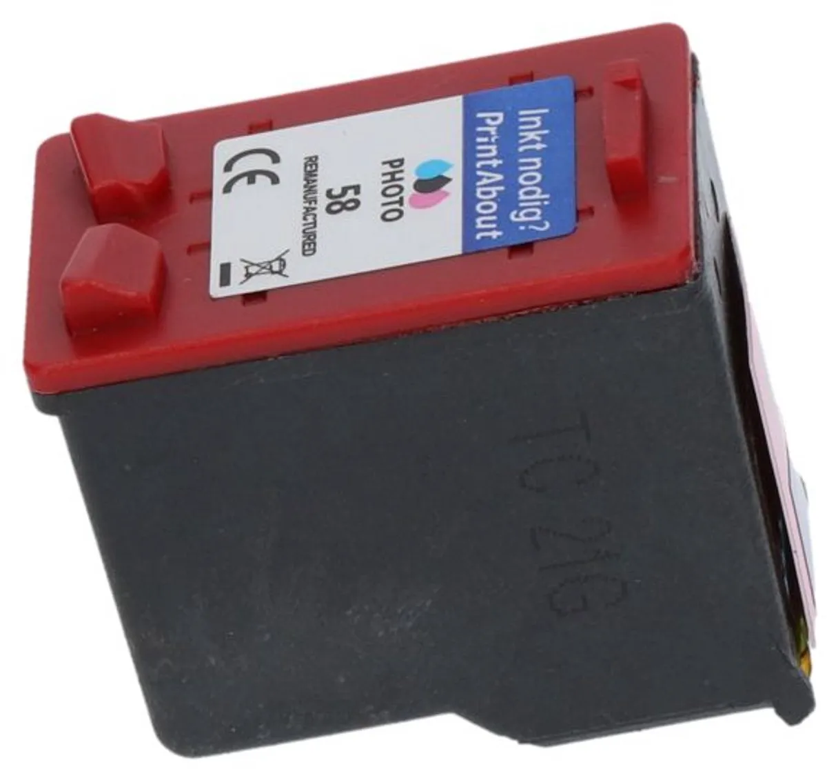 PrintAbout HP 58 C6658A Inktcartridge Foto Kleuren - 19ml