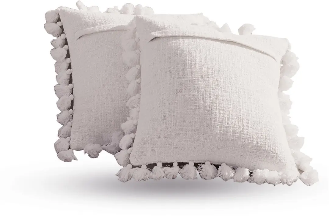 Loberon Peniel Kussenhoes Set - 2 Stuks - Crème - afbeelding 5 van 6