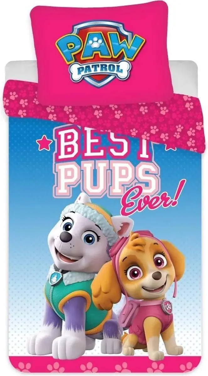 Paw Patrol peuterdekbedovertrek Best Pups 100 x 135 cm