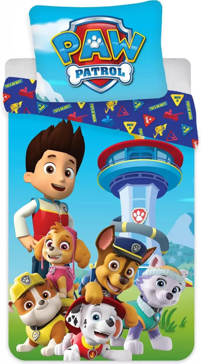 Paw Patrol dekbedovertrek Squad 140 x 200 cm