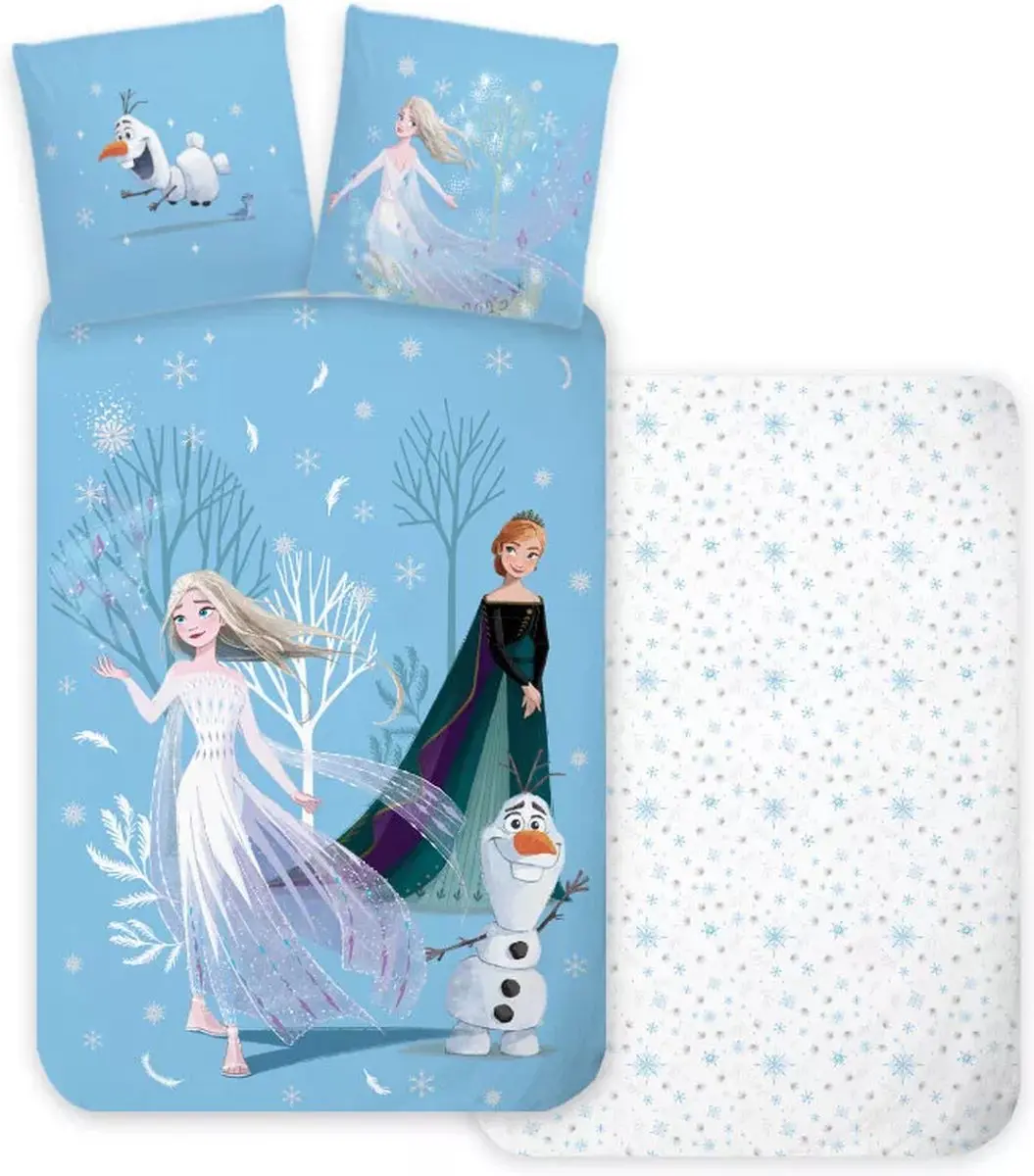 Disney Frozen Dekbedovertrek Sneeuw- 140 x 200 cm