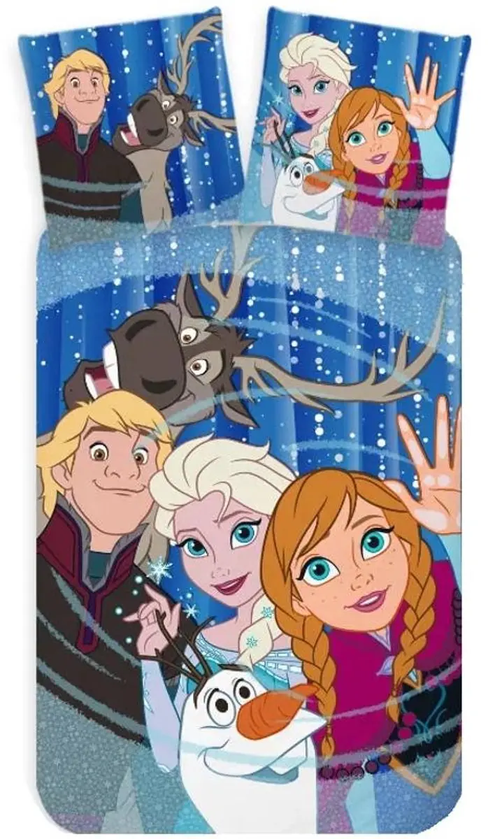 Disney Frozen Dekbedovertrek Friends- 140 x 200 cm