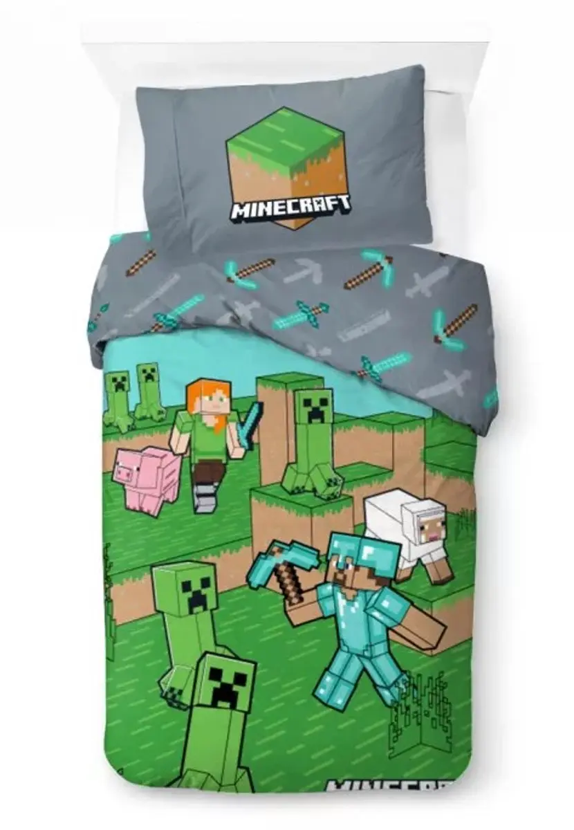 Minecraft Dekbedovertrek animals and mobs