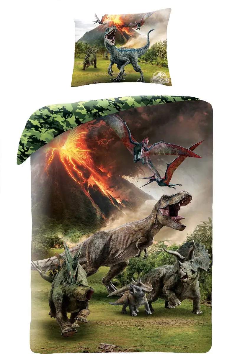 Jurassic World Eruption Dinosaurus Dekbedovertrek