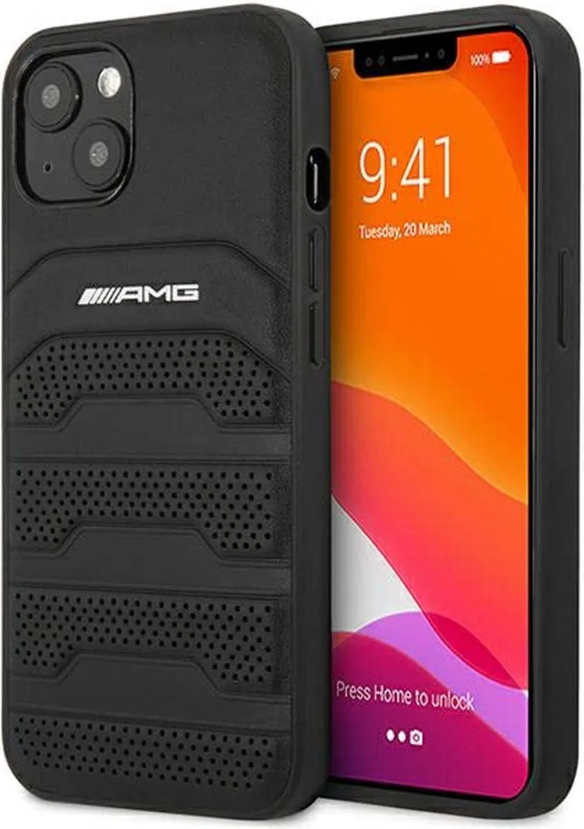 Mercedes-Benz iPhone 14 Hoesje - Effen Zwart