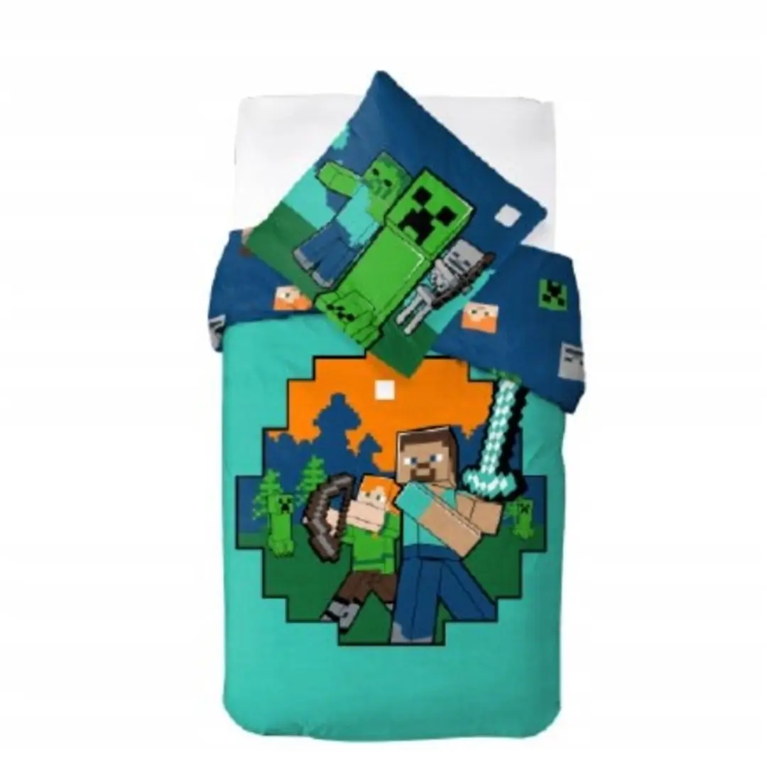Minecraft Dekbedovertrek ready 140 x 200 cm