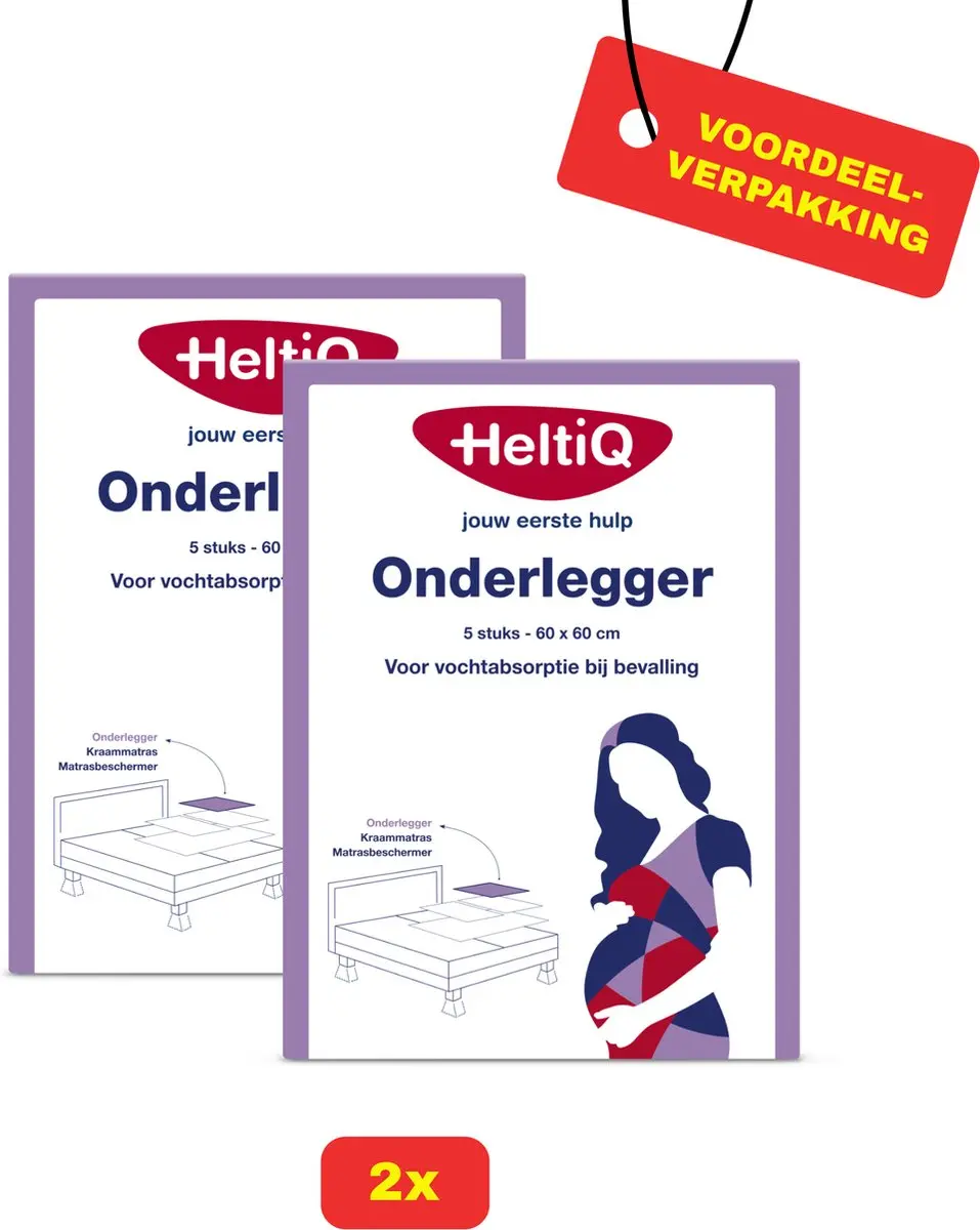 2x HeltiQ Onderlegger 5 stuks -Voordeelverpakking!
