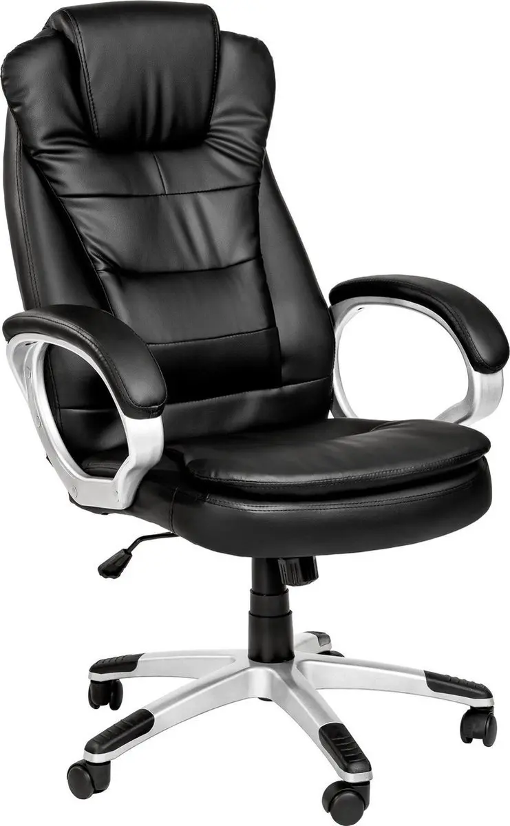 Songmics Ergonomische Bureaustoel - Zwart - afbeelding 3 van 6