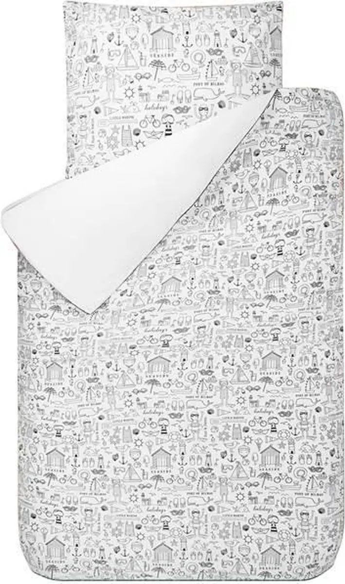 BINK Bedding Dekbedovertrek Beach 1-persoons 140x200/220 cm (incl 1 kussensloop
