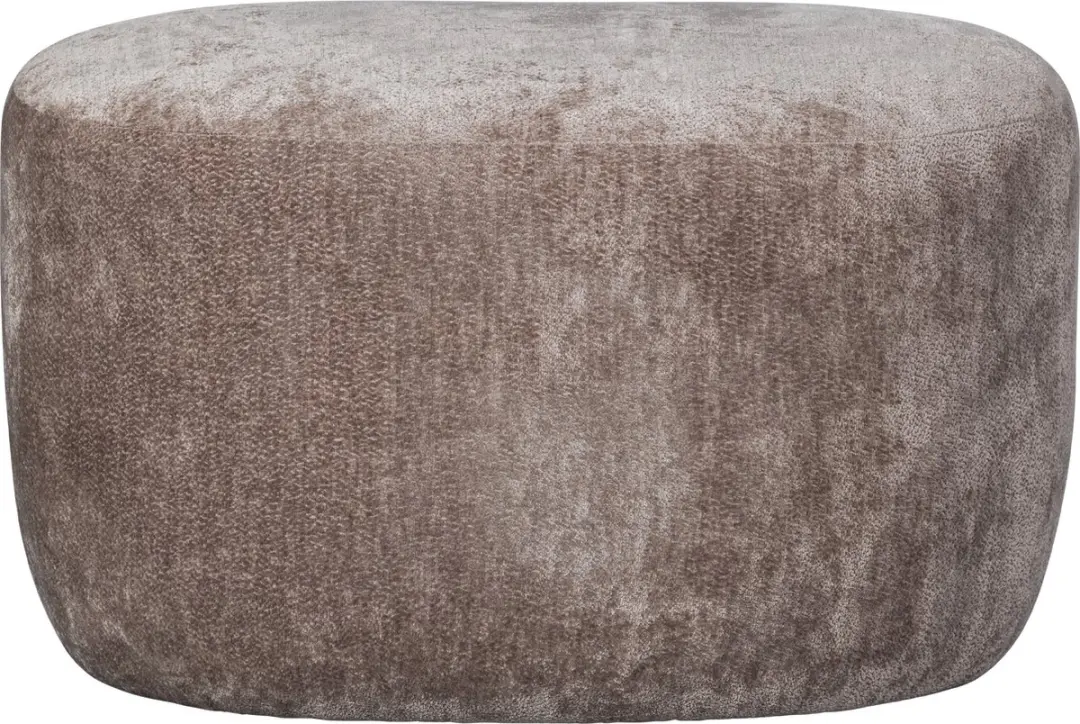 WOOOD Popular Organische Poef - 43x73x49cm - Taupe - afbeelding 6 van 6
