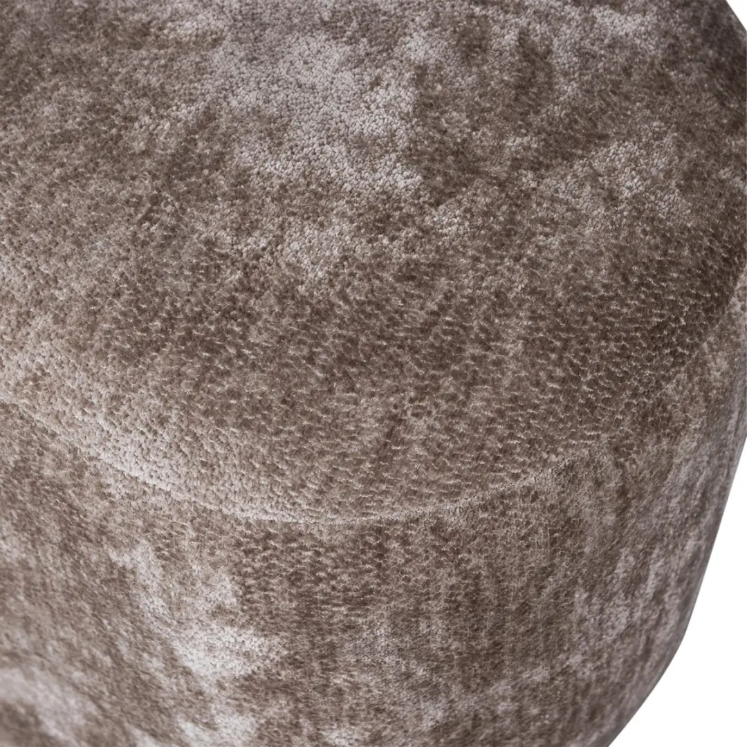 WOOOD Popular Organische Poef - 43x73x49cm - Taupe - afbeelding 4 van 6