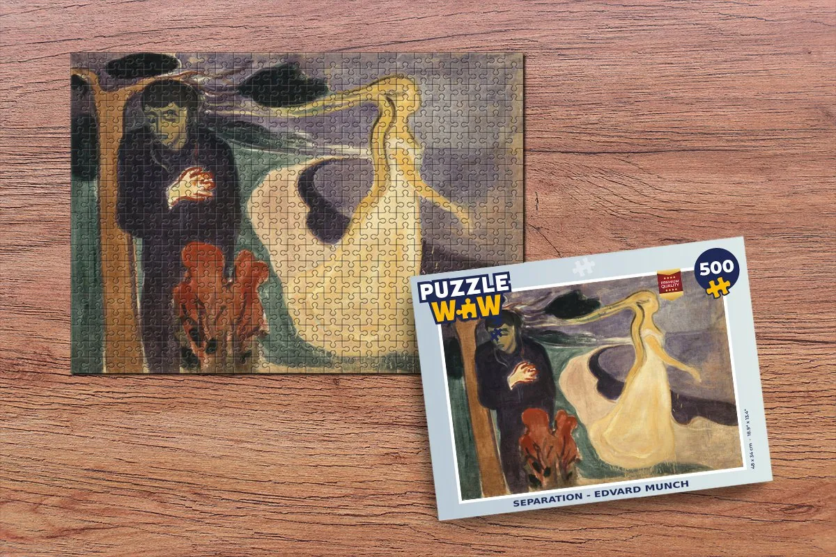 PuzzleWow Edvard Munch Legpuzzel 500 Stuks - Multicolor