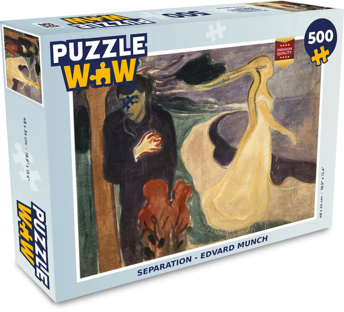 PuzzleWow Edvard Munch Legpuzzel 500 Stuks