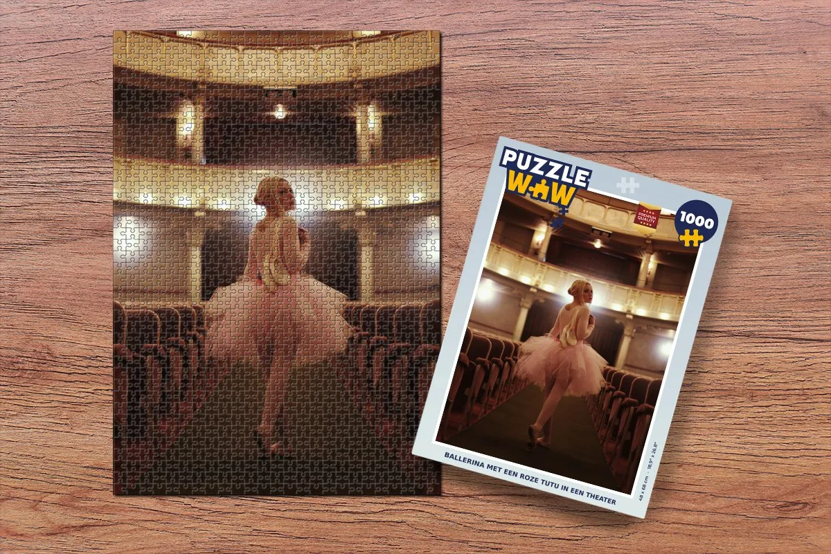 PuzzleWow Ballerina Legpuzzel 1000 Stuks - Multicolor