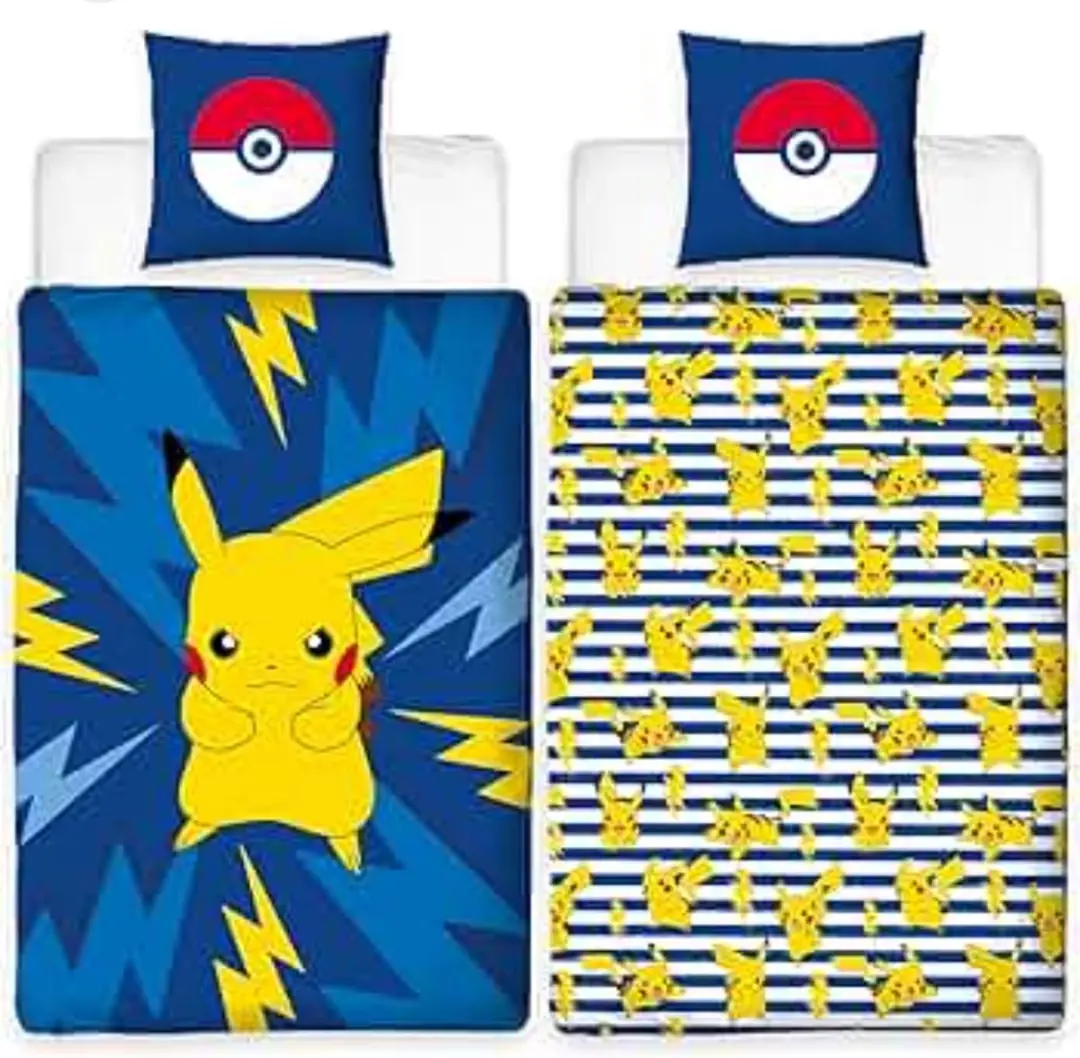 Pokemon Dekbed Overtrek Pikachu