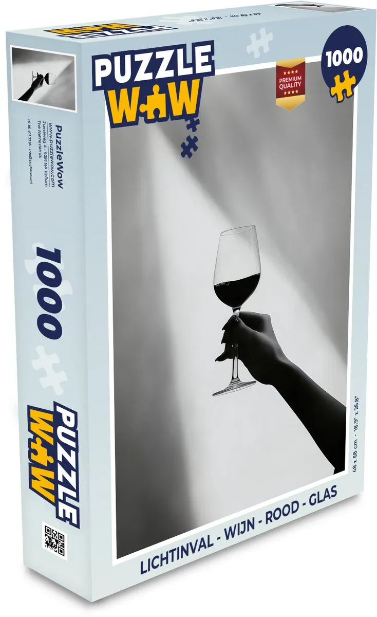 PuzzleWow Wijn Legpuzzel 1000 Stuks - MPN 8721169385020