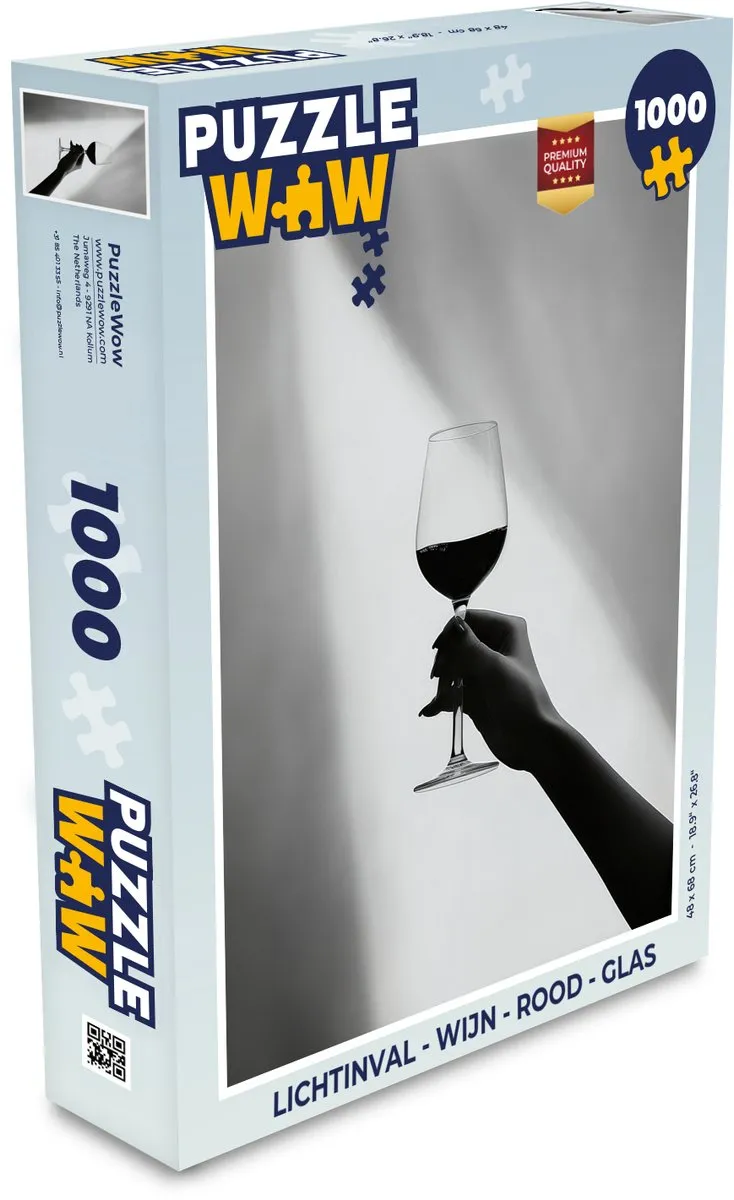 PuzzleWow Wijn Legpuzzel 1000 Stuks - MPN 8721169385020