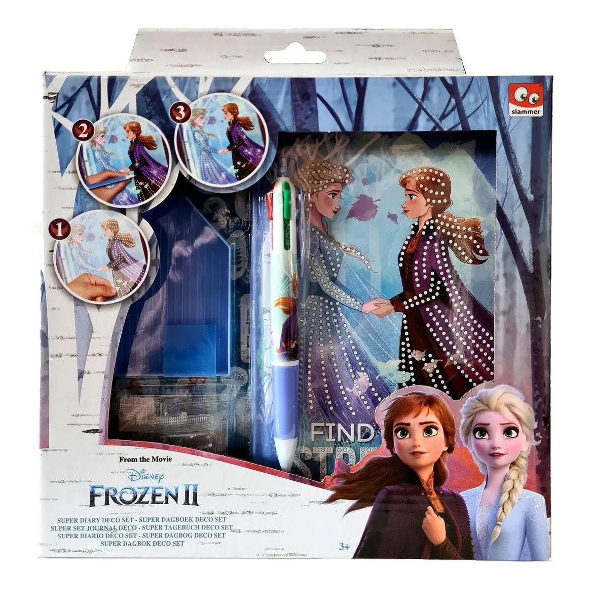 Disney Frozen 2 Dagboek Ontwerpset - Strass - Multi Colour