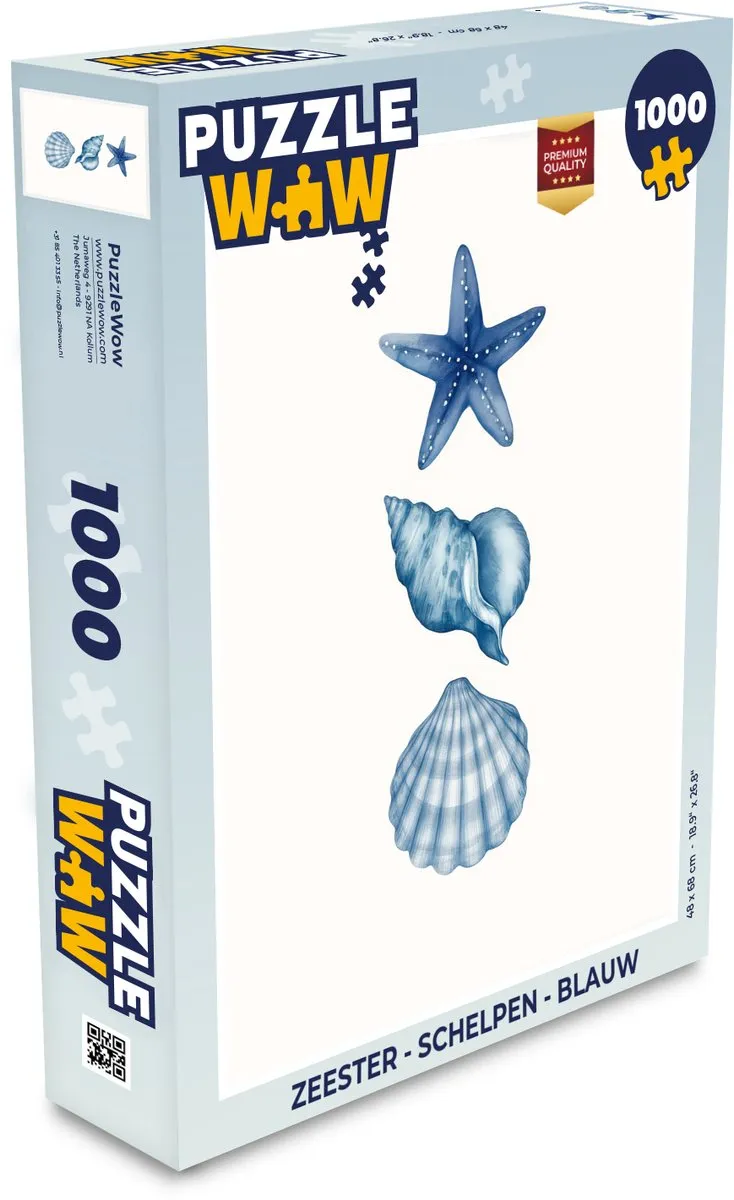 PuzzleWow Zeester Schelpen Legpuzzel 1000 Stuks